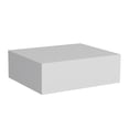 thumbnail image 2 of Floating Bedroom Table With Wide Drawer - White, & Space Saving Living Room End Huge For Storage, 2 of 2