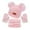 Light Pink, variant on MuXiKeJi Baby Hats Scarves Gloves Set Winter Warm Toddler Knitted Neck Warmer Mittens