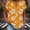 Orange, variant on HOMBOM Womens Tops Shirts Summer Short Sleeve Cotton Linen Loose Fit Orange Floral Button V Neck T Shirts for Ladies
