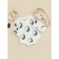 thumbnail image 3 of Bagilaanoe Newborn Baby Girl Boy Romper Tops Eight-Diagram Print Long Sleeve Bodysuit 6M 12M 18M 24M Infant One Piece Jumpsuit, 3 of 7
