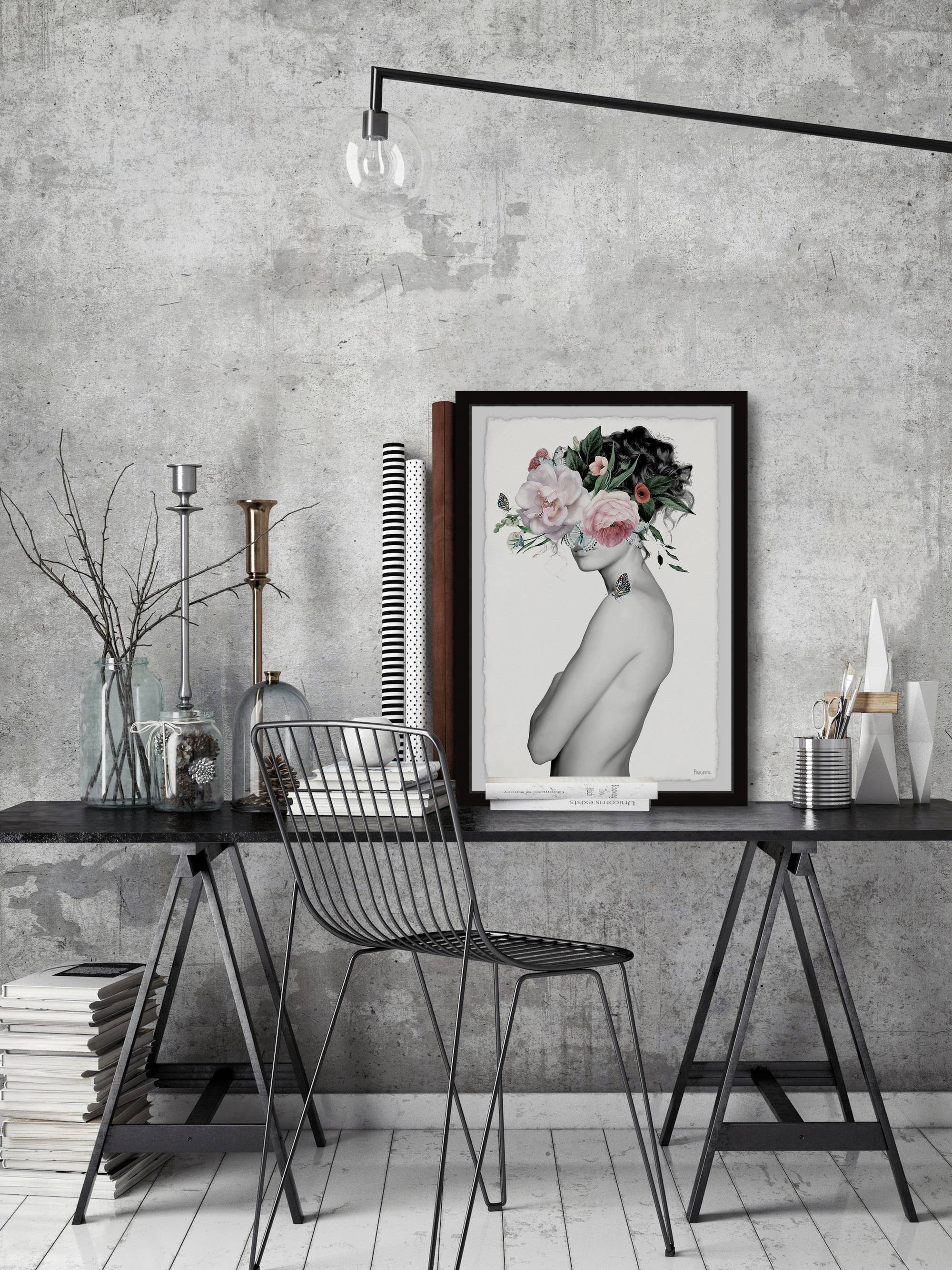 Parvez Taj "Magical Bloom" Framed Painting Print