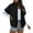 Black-a, variant on QHFBli Quilted Jackets for Women 2029 Casual Lightweight Short Sleeve Zip Up Warm Vests