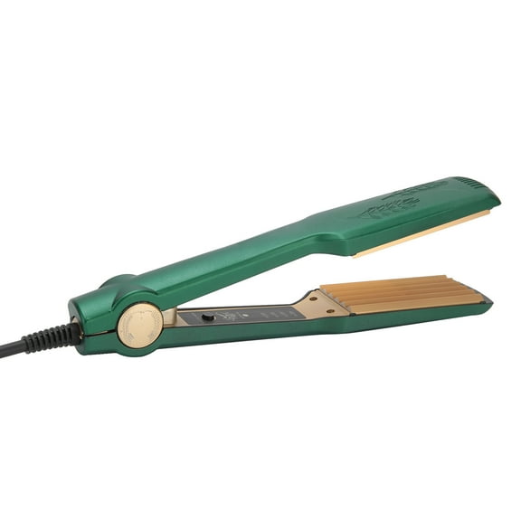 Ecoyyzn Hair Crimper Curler,Hair Crimper,Hair Curler Corn Curling 4 Gears Temperature Control Hair Styling Tool Green EU Plug 110-240V