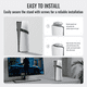 thumbnail image 4 of Soporte metálico vertical con base antideslizante compatible con la consola PlayStation 5 Slim/Pro - Soporte portátil para consola PS5, 4 of 9