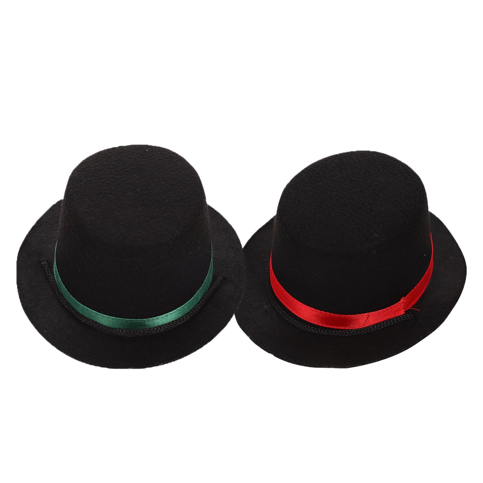 ROMANSENTIAL 2Pcs Dog Top Hat Assorted Colors Pet Costume Hat Comfortable Soft Material Party Accessory