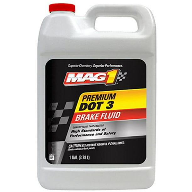 Mag 1 MG20BF6P Premium Dot 3 Brake Fluid, 1 Gallon