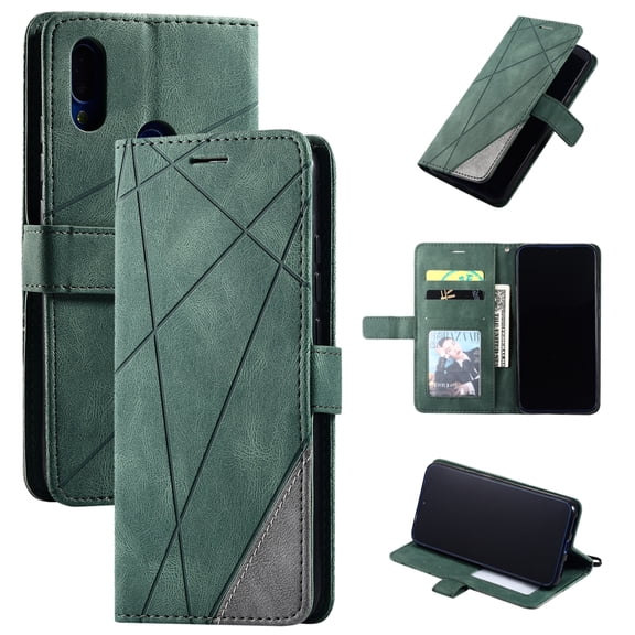 Skin Feel Splicing Horizontal Flip Leather Case with Holder & Card Slots & Wallet & Photo Frame