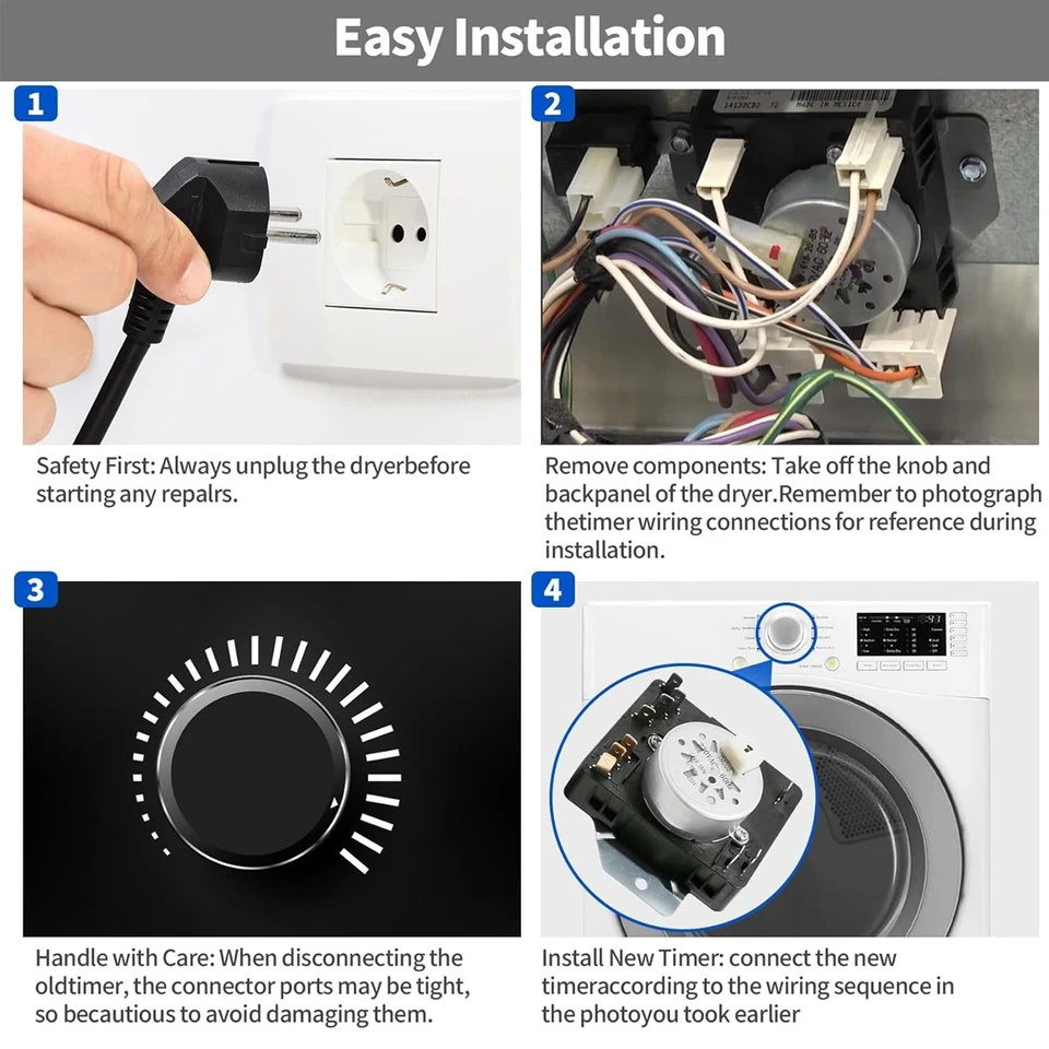 W10185982 Dryer Timer WPW10185982 Fit For Whirlpool Maytag WGD4800XQ0 WED4950HW0