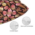 thumbnail image 3 of Pofeuu Ice Cream Cake Print Polyester Microfiber Plush Pillowcases, Super Soft and Cozy Pillow Case Covers with Envelop Closure（Pillow core not included）-16"x24", 3 of 6