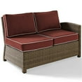 thumbnail image 2 of Crosley Furniture Bradenton Fabric Right Arm Patio Loveseat in Sangria Red, 2 of 10