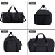 thumbnail image 4 of Bolsa de lona para hombre para viajar, bolsa de lona con separación de humedad y secado, impermeable, mochila de viaje para gimnasio para hombre, 4 of 5