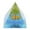 F, variant on TIMIFIS Pyramid Colloid Three-Dimensional Ornaments Natural Crystal Crushed Stone Glue Energy Tower Home Decor