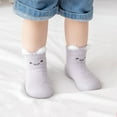 thumbnail image 4 of Odeerbi Non-Slip Slipper Socks for Baby Infant Boys Girls Thermal Cotton Prewalker Walking Shoes Toddler Autumn Winter Thickened Indoor Soft Sole Floor Shoes, 4 of 5