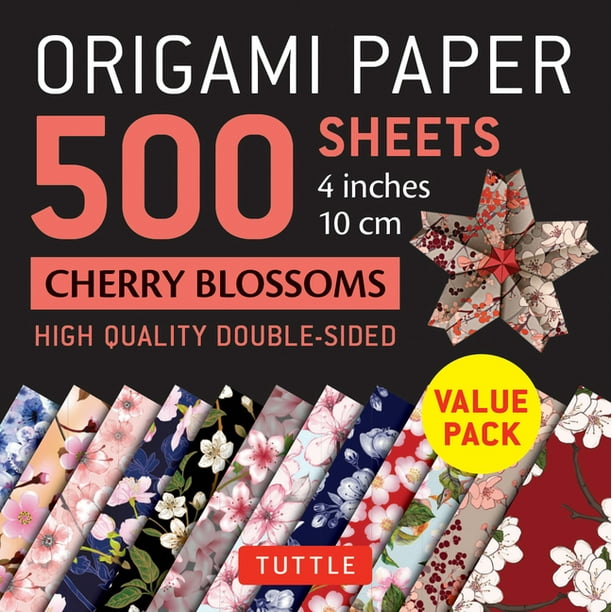 Origami Paper 500 Sheets Cherry Blossoms 4 10 Cm Tuttle Origami Paper High Quality Double Sided Origami Sheets Printed With 12 Different Patterns Other Walmart Com Walmart Com