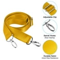 thumbnail image 4 of Unique Bargains 59' Shoulder Strap, 0.98' Width Nylon Adjustable Replacement Strap with Metal Swivel Hooks, Yellow, 4 of 5