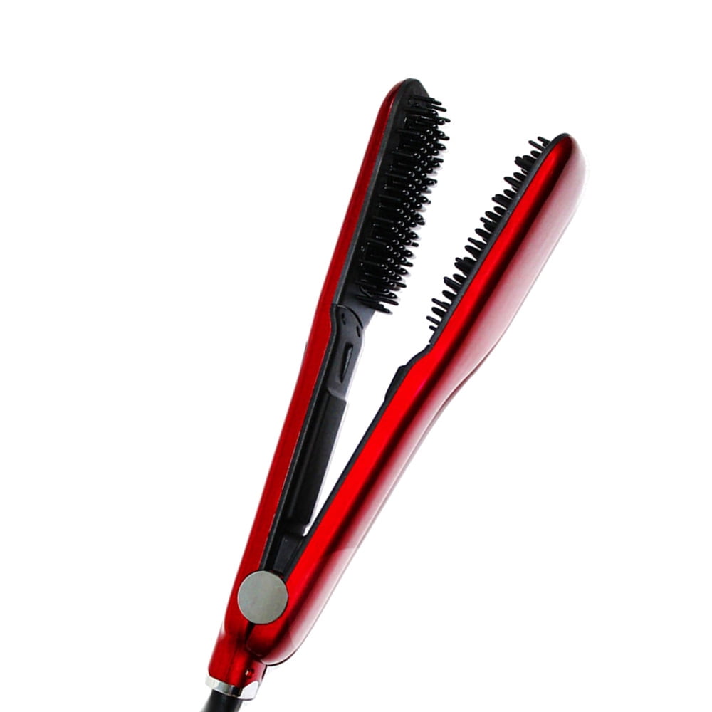 Natural Fibers Double Sided Bristle Hair Straightening Clamp