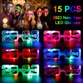 thumbnail image 2 of 2022 Gafas LED Plástico 12 pares de anteojos de fiesta Gafas de sol brillantes para Navidad, 2 of 8