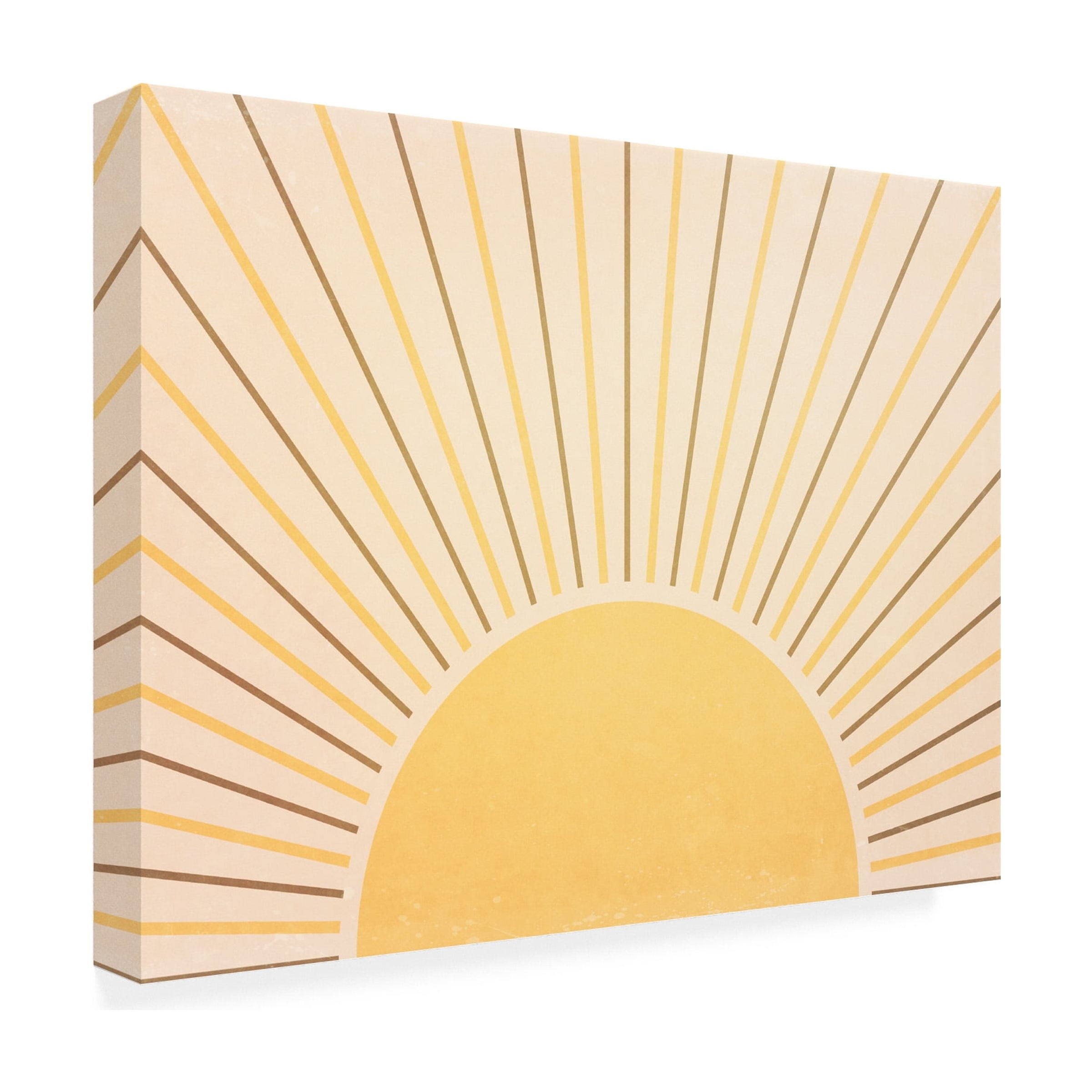 Canvas Wall Art - Tom Quartermaine 'Boho Full Shining Sun and Rays' Wall Art for Living Room, Bedroom, or Office DÃ©cor by Trademark Fine Art - 19 x 14 Inches