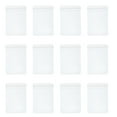 thumbnail image 1 of Miangastore 200pcs Clear Zipper Lock Storage Bags Thickened Transparent Plastic Seal Bags, 1 of 8