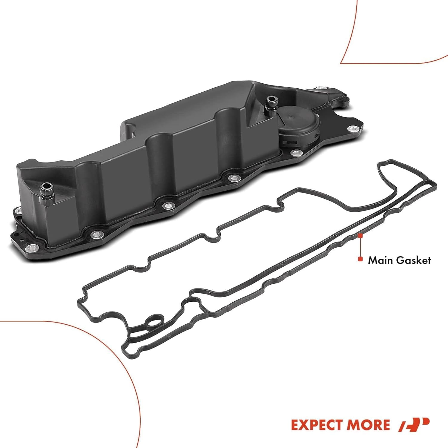 A-Premium Engine Valve Cover with Gasket Compatible with Volvo S80 XC70 XC90 2007-2014 XC60 2010-2014 V70 2008-2010 Land Rover LR2 2008-2012 3.2L