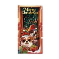 thumbnail image 2 of Merry Christmas Door Cover 6.7x3 Ft Exquisite Printed Door Curtains Decorations Background Door Covers Hanging Fabric Winter Holiday Decor, 2 of 6