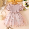 thumbnail image 6 of Gubotare Dresses for Girls Toddler Girls Embroidery Applique Short Sleeve Dresses Size 12-18 Months (Red,12-18 Months), 6 of 9