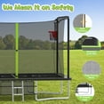 thumbnail image 2 of 8 ×12FT Large Trampoline for Kids and Adults, SHINPT Outdoor trampoline with 2 Basketball Hoops, Big Trampoline with 360° Safety Net, Kids Trampoline Outdoor with Football Net with 1600LBS Capacity, 2 of 8