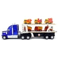 thumbnail image 3 of Super Construction Power Trailer Children's Friction Toy Truck Ready To Run Big Size w/ 6 Toy Construction Trucks, Lights, Sounds (Colors May Vary), 3 of 4