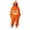 Z168-Orange, variant on LILIYA Halloween Hooded Onesie, Warm Adult Jumpsuit, Plush Long Sleeve Loungewear for Couples, Comfy Bodysuit with Front Pockets, Soft One-Piece Pajamas