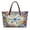 Boho Mandala Dragonfly, variant on Cherry Blossom Butterfly Print Stylish Shopping Bag, Large Capacity Top Handle Satchel for Market Tours and Daily Errands