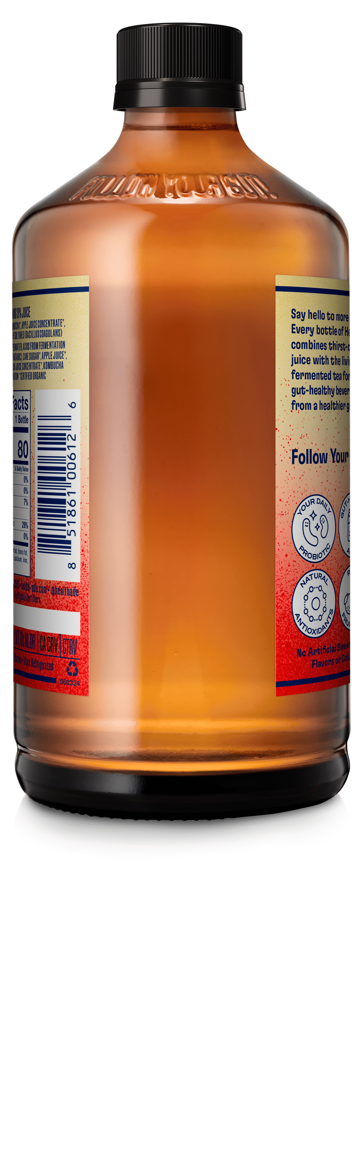 Health-Ade Pink Lady Apple Kombucha, 16 fl oz - Walmart.com