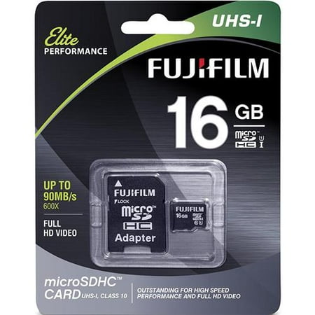 Fujifilm 16GB UHS-1 Class 10 MicroSDHC Memory Card