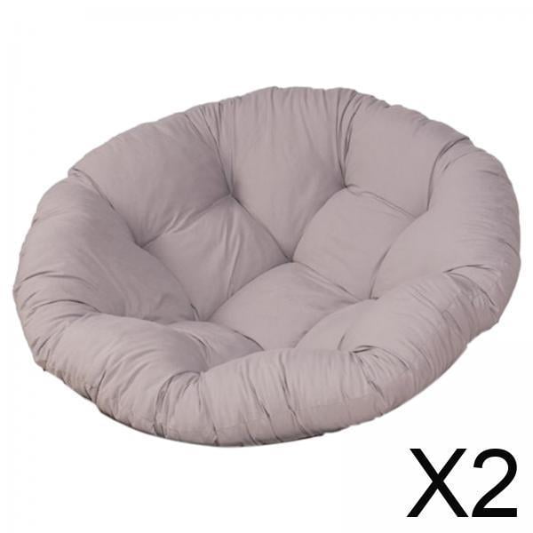 Cojín de asiento de columpio,Cojines profundos para patio al aire libre,cojín para asiento de columpio,Cojines redondos para mecedoras de interior de mimbre,Funda de cojín para silla de 24 x