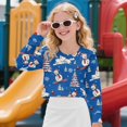 thumbnail image 2 of DISNIMO Christmas Snowman Tree Printed Girls Crop Tops Long Sleeve T Shirts Kids Crewneck Pullover Sweatshirt Fashion Casual Cropped Tops for Teens Youth, 2 of 7