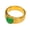 Green, variant on Women's Stainless Steel Cat's Eye Stone Statement Band Unique Ctrystal Heart Gold Plated Wedding Ring Pink Size 10