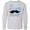 AC-Heather Grey, variant on Inktastic I'm the Little Mister with Mustache Long Sleeve Youth T-Shirt