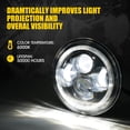 thumbnail image 6 of Xprite USA  7 in. 90W Exhibit Series CREE LED Headlights with RGB Chasing Halo for 1997-2018 Jeep Wrangler TJ JK, 6 of 7