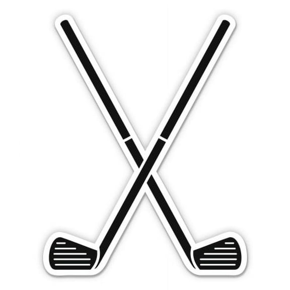 Golf Clubs - 3" Vinyl Sticker - For Car Laptop Water Bottle Phone - Waterproof Decal