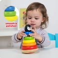 thumbnail image 3 of TOOKYLAND Wooden Wobble Stacker - Stacking Tower Toy, Ages 12m+, 3 of 9