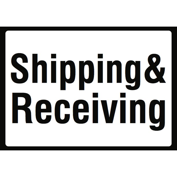 Shipping & Receiving Sign Warehouse Retail Order Pick Up Zone Signs