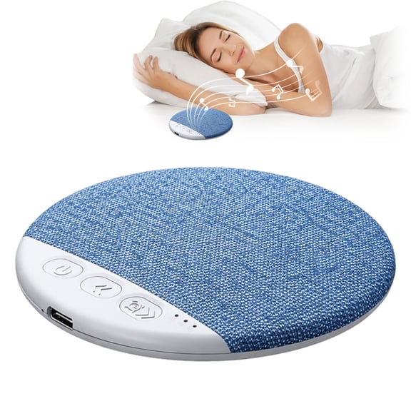 Dwellin Pillow Speaker Noise Sleep Machine for Women Men with Built-in White Noise Ultra Thin Blue-Tooth Private Listening Timer Function Long Battery Life