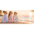 thumbnail image 6 of HILEELANG 3-8T Toddler/Little Girls Light Blue Ocean Mermaid Scales Rashguard Swimsuit Set 5-6T, 6 of 11