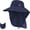 1pack-dark Blue, variant on Sun Hat for Men Women with Neck Flap,Wide Brim UPF50+ Fishing Hat with Detachable Face Cover Outdoor Sun Protection Hat