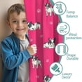 thumbnail image 3 of Blackout Kids Curtains,Boston Terrier on Red Background Childrens Insulated Curtains Set Of 2,Bedroom Essentials,Toddler Room Decor 42x84in(106x213cm), 3 of 4