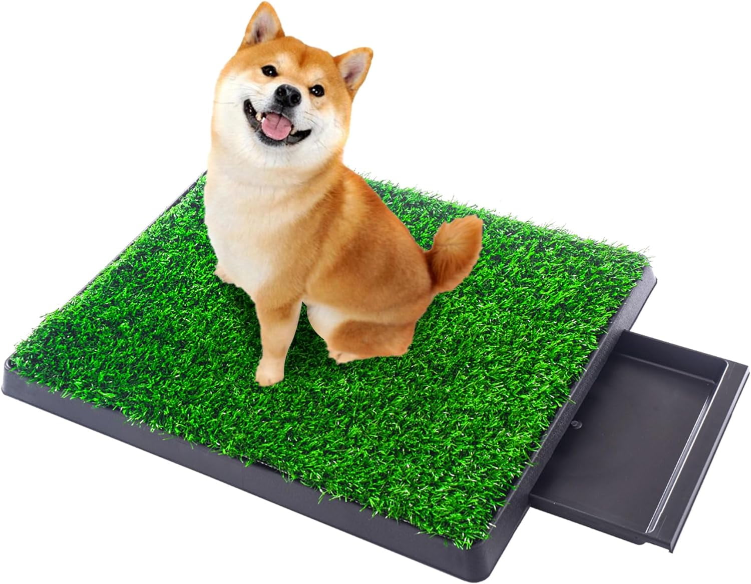 Coziwow 25" x 20" Artificial Grass Puppy Dog Pee Pad Pet Potty Training Toilet W/Tray Indoor Outdoor