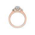 thumbnail image 2 of 0.75 T.C.W Oval Shape Natural Diamond Latest Design Solitaire Wedding Ring for Ladies Solid 14K Rose Gold Size 8, 2 of 8