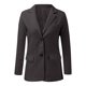 thumbnail image 2 of Gibobby Blazer de mujer casual Chaquetas blazer largo para mujer estilo casual para negocios para trabajo profesional oficina bolsillos con solapa(Negro,G), 2 of 5