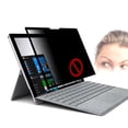 thumbnail image 2 of TFixol Removable Privacy Screen Filter Washable Anti-glare High-transmittance Screen Film with PVC Panel Compatible with Surface Pro X, 2 of 8
