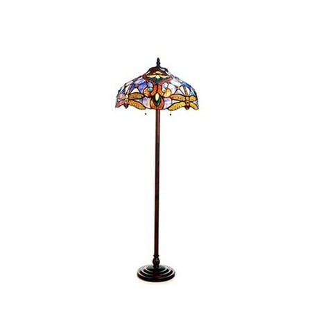 UPC 091037950666 product image for Chloe Lighting Dragonfly 62'' Tiffany Floor Lamp | upcitemdb.com