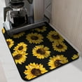 thumbnail image 2 of Coffee Bar Mat Rubber Dish Drying Mat For Kitchen Counter Coffee Mat for Home Bar Gift Kitchen Mat Coffee Bar Accessories Decorative Sunflower lemon Coffee Shop Dish Drying Pad 18" X 24", 2 of 6